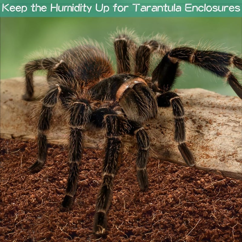 Halatool 2 Pack Organic Coconut Fiber Substrate for Reptiles,Premium Leopard Gecko Substrate Coco Husk Terrarium Bedding for Tortoise Habitat Snake Lizard Hermit Crab Tarantula Enclosure Worm Bin Frog - Image 5
